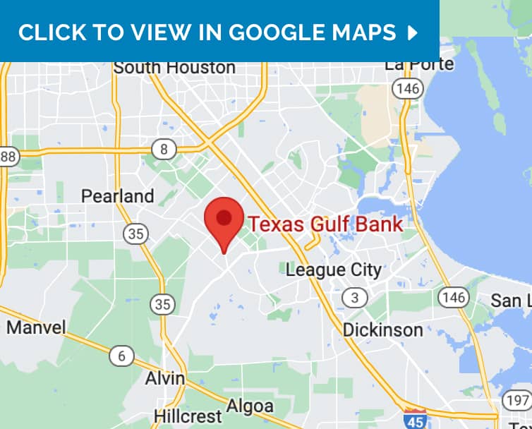 Texas Gulf Bank Friendswood Map
