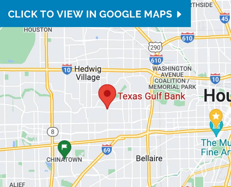 Texas Gulf Bank Voss Map